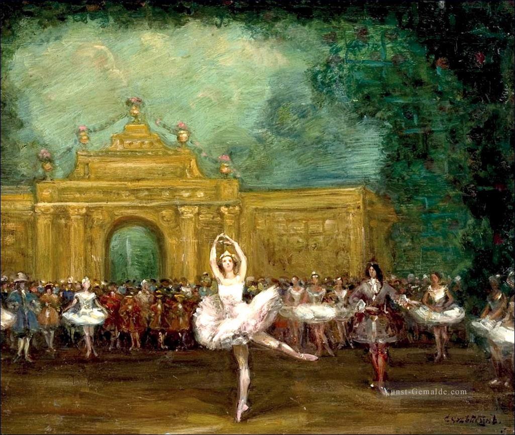 russische ballett pavlova und nijinsky in pavillon d armide Serge Sudeikin ballerina Ölgemälde